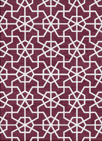 Asian Lattice Rug - Port