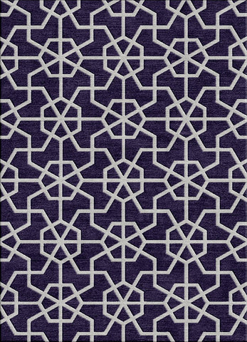 Asian Lattice Rug - Eclipse