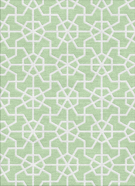 Asian Lattice Rug - Meadow Mist