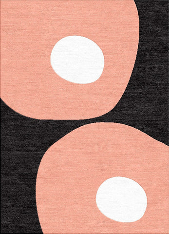 Bamboo Poles Rug - Salmon