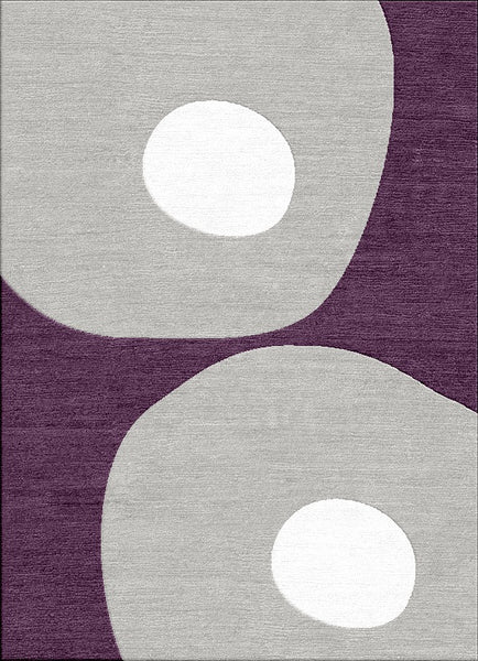 Bamboo Poles Rug - Spiced Wineberry