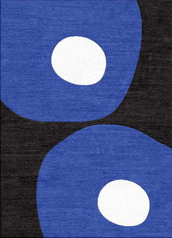 Bamboo Poles Rug - Dazzling Blue