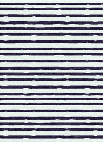 Bamboo Striipe Rug - Emerald