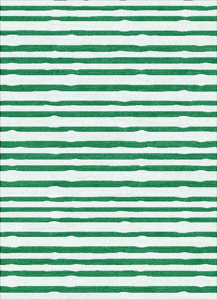 Bamboo Striipe Rug - Lagoon