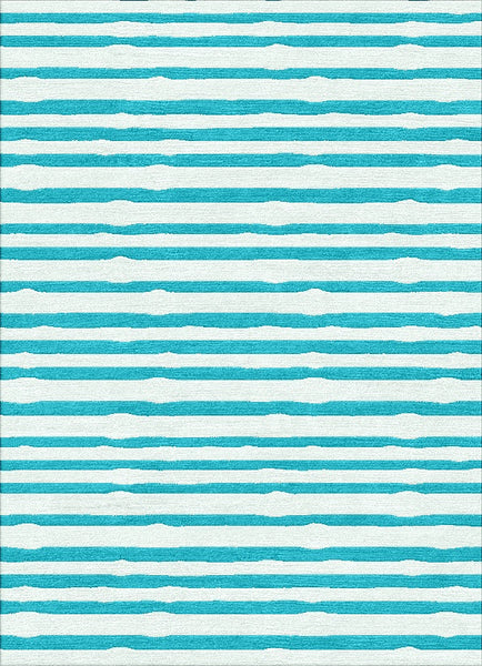 Bamboo Striipe Rug - Black