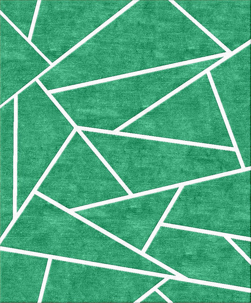 Deco Facet Rug - Emerald