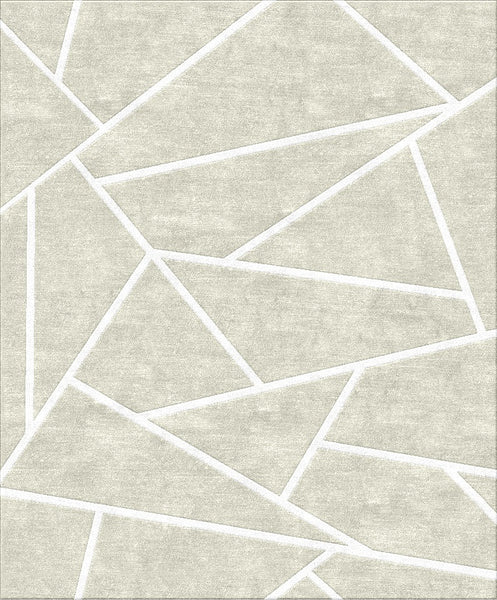Deco Facet Rug - Silver Lining