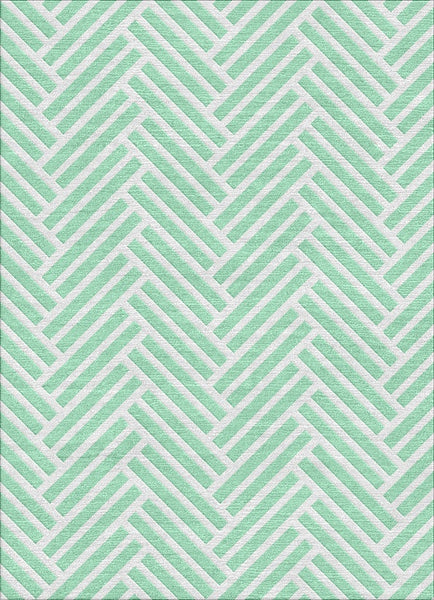 Hearingbone Rug - Rasberry