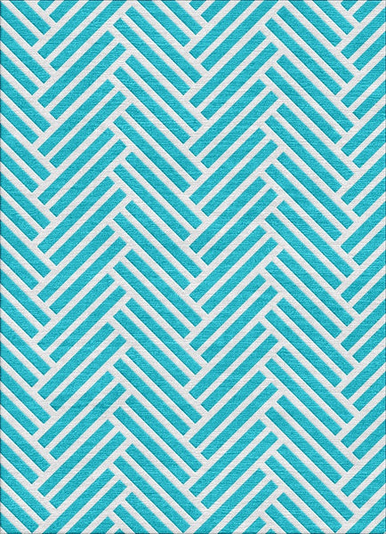 Hearingbone Rug - Malibu