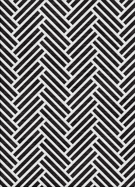 Hearingbone Rug - Emerald