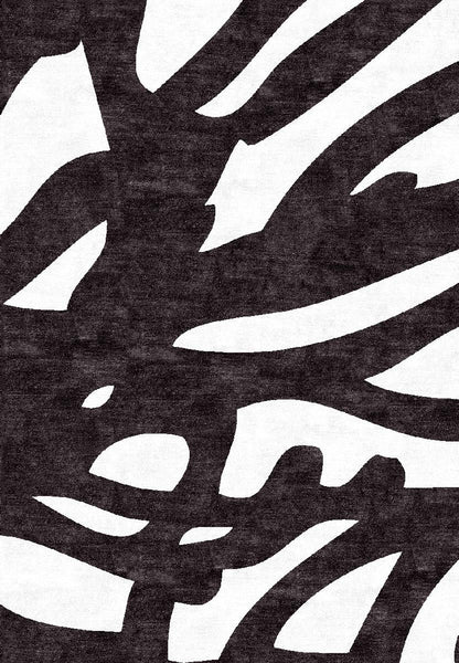 Bamboo Poles Rug - Coffee