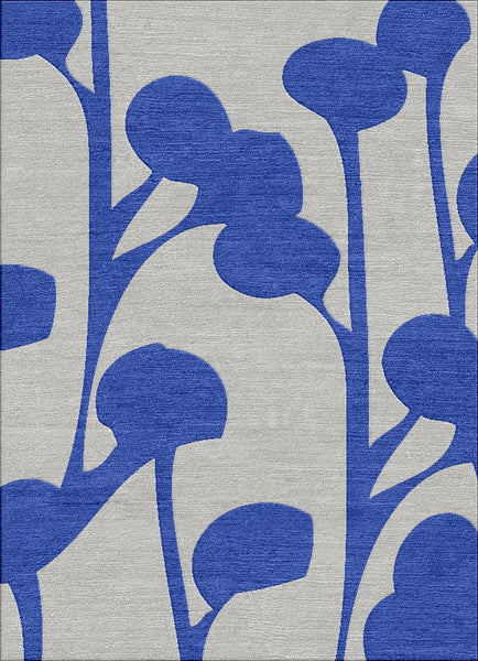 Palm Pods Rug - Dazzling Blue