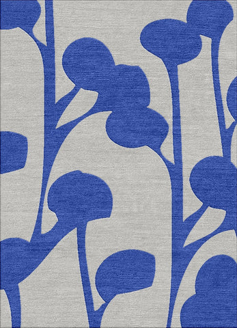 Palm Pods Rug - Dazzling Blue