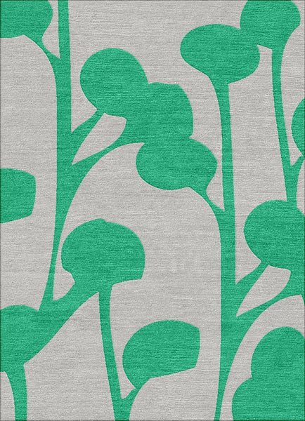 Palm Pods Rug - Emerald