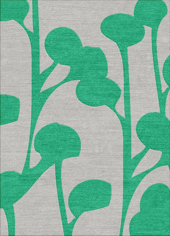 Palm Pods Rug - Emerald