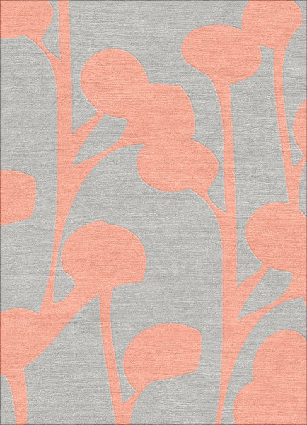 Palm Pods Rug - Salmon