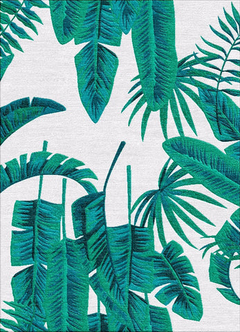 Palms Rug - Teal