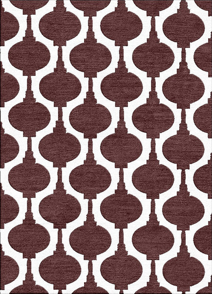 Paper Lanterns Rug - Rasberry