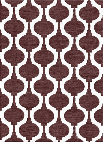 Paper Lanterns Rug - Rasberry