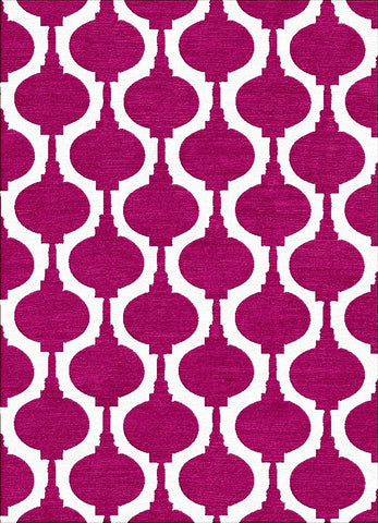 Paper Lanterns Rug - Salmon