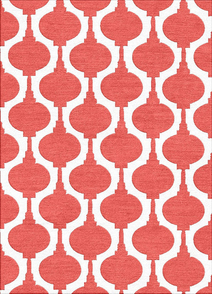 Paper Lanterns Rug - Spiced Coral