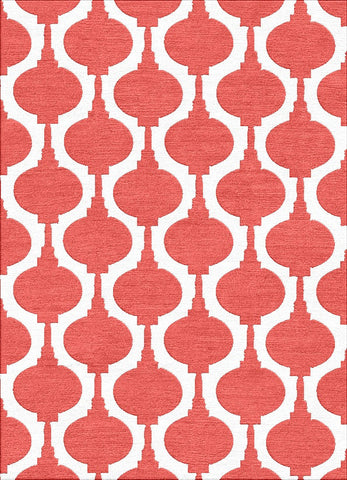 Paper Lanterns Rug - Spiced Coral