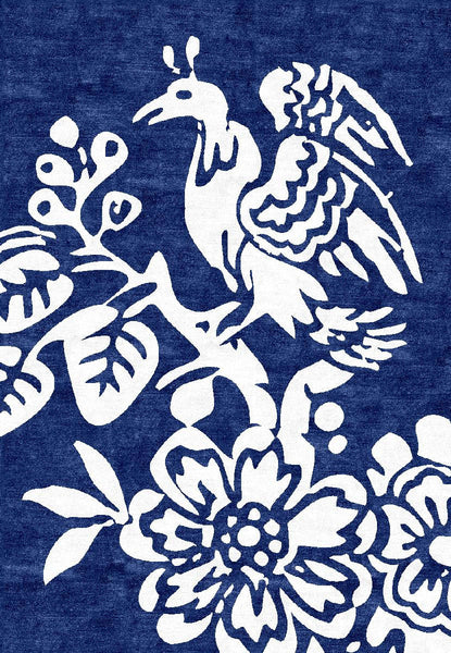 Peranakan Rug - Midnight