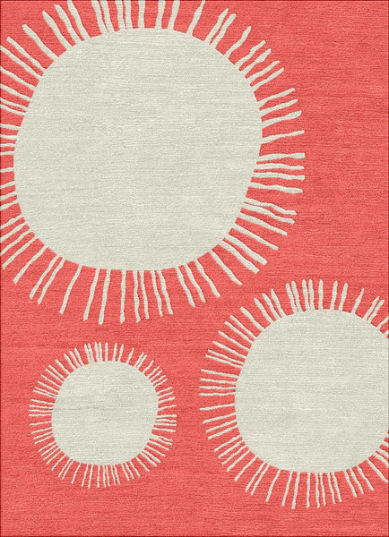 Rambutans  Rug - Spiced Coral