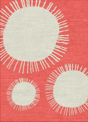 Rambutans  Rug - Spiced Coral