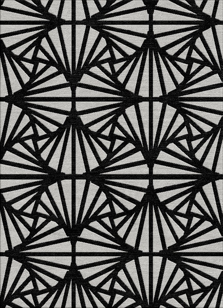 Travellers Palm Rug - Black