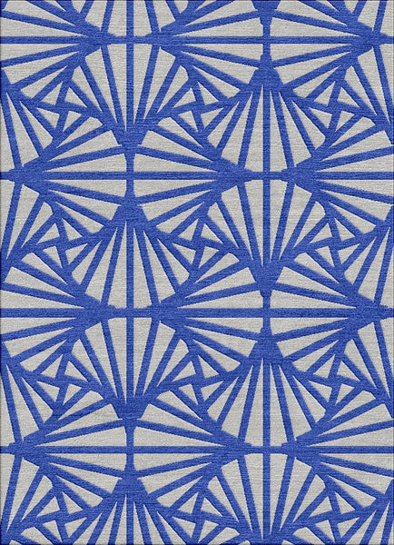 Travellers Palm Rug - Dazzling Blue