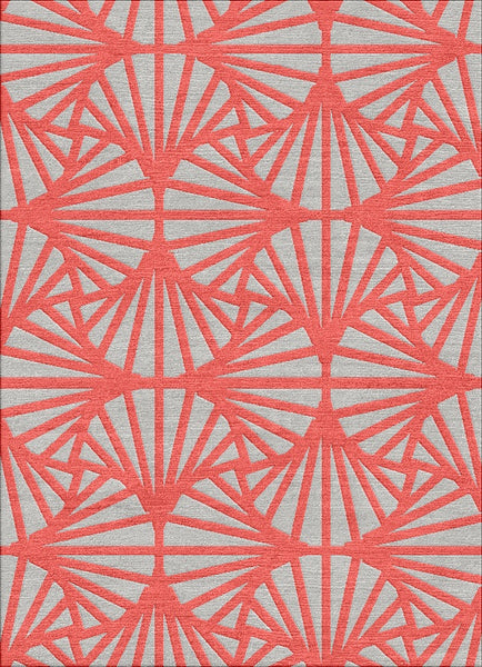 Travellers Palm Rug - Rasberry