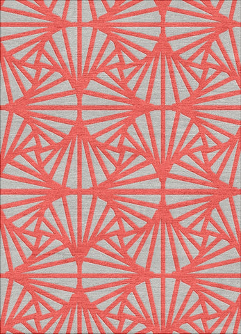 Travellers Palm Rug - Rasberry