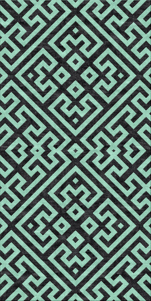 Deco Bloom Rug - Grey Jade