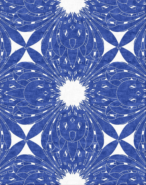 Deco Crossing Rug - Dazzling Blue