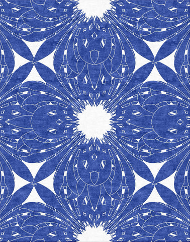 Deco Crossing Rug - Dazzling Blue