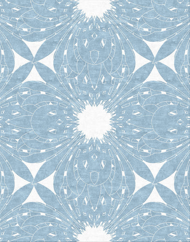 Bloom Rug - Pastel Blue
