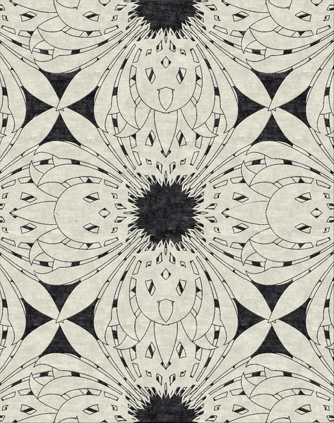 Deco Crossing Rug - Silver Lining