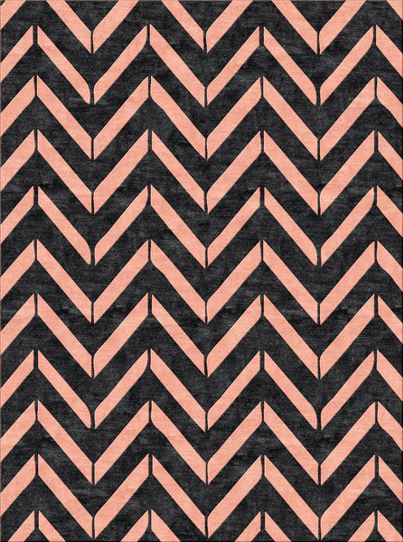 Crossing Solid Rug - Salmon