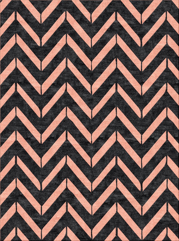 Crossing Solid Rug - Salmon