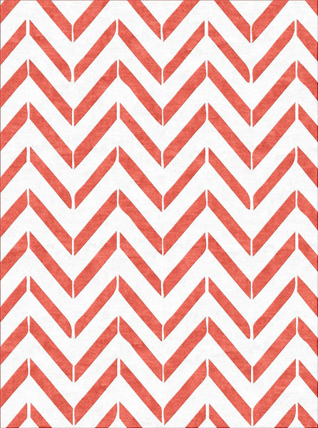 Crossing Solid Rug - Spiced Coral