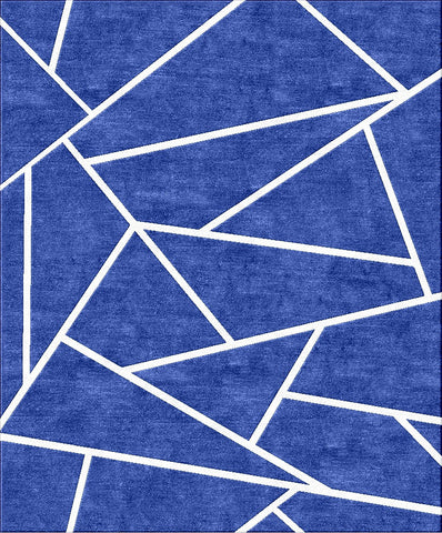 Facet Rug - Dazzling Blue