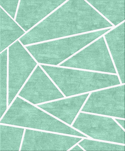 Facet Rug - Grey Jade