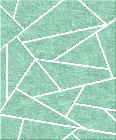 Facet Rug - Grey Jade