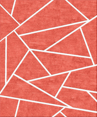 Facet Rug - Spiced Coral