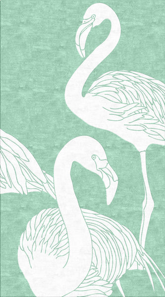 Flamingo Rug - Grey Jade