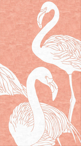 Flamingo Rug - Salmon