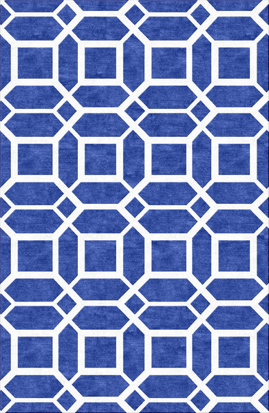 Lattice Rug - Dazzling Blue