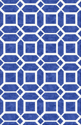 Lattice Rug - Dazzling Blue
