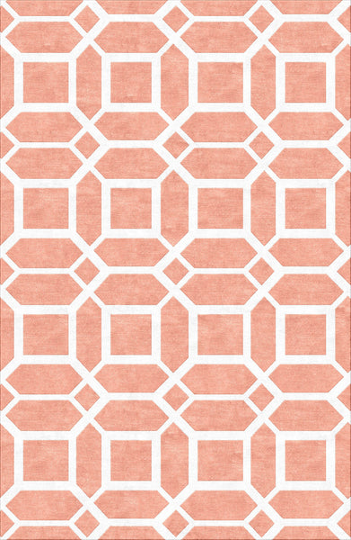 Lattice Rug - Salmon